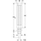 Thermomètre à tube de verre fig. 1645 aluminium petit modèle